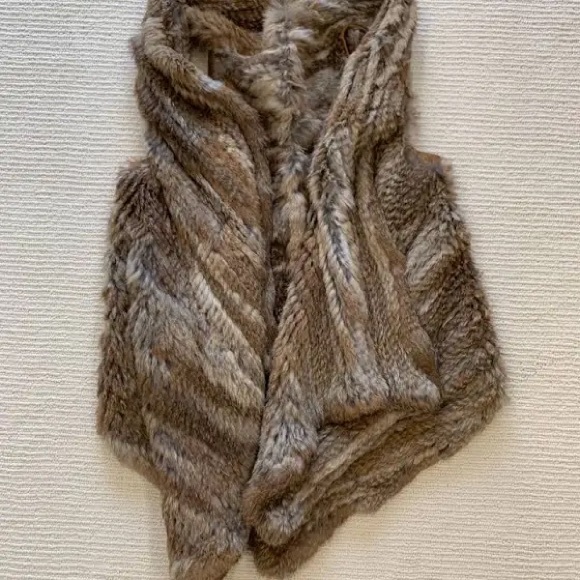 La Rok Rabbit Fur Vest - Picture 2 of 6
